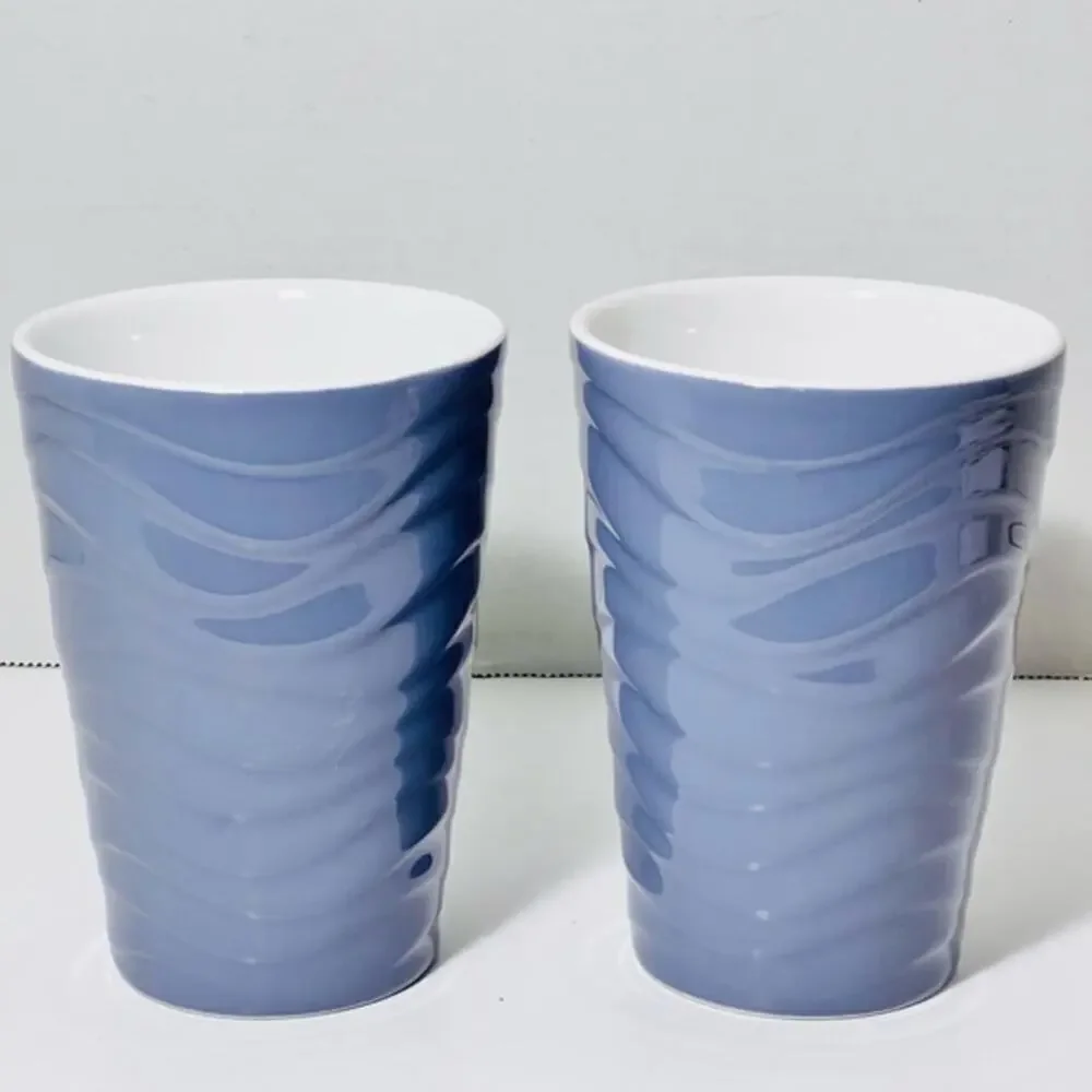 NWOT Starbucks mugs purple set of 2….13 fl oz